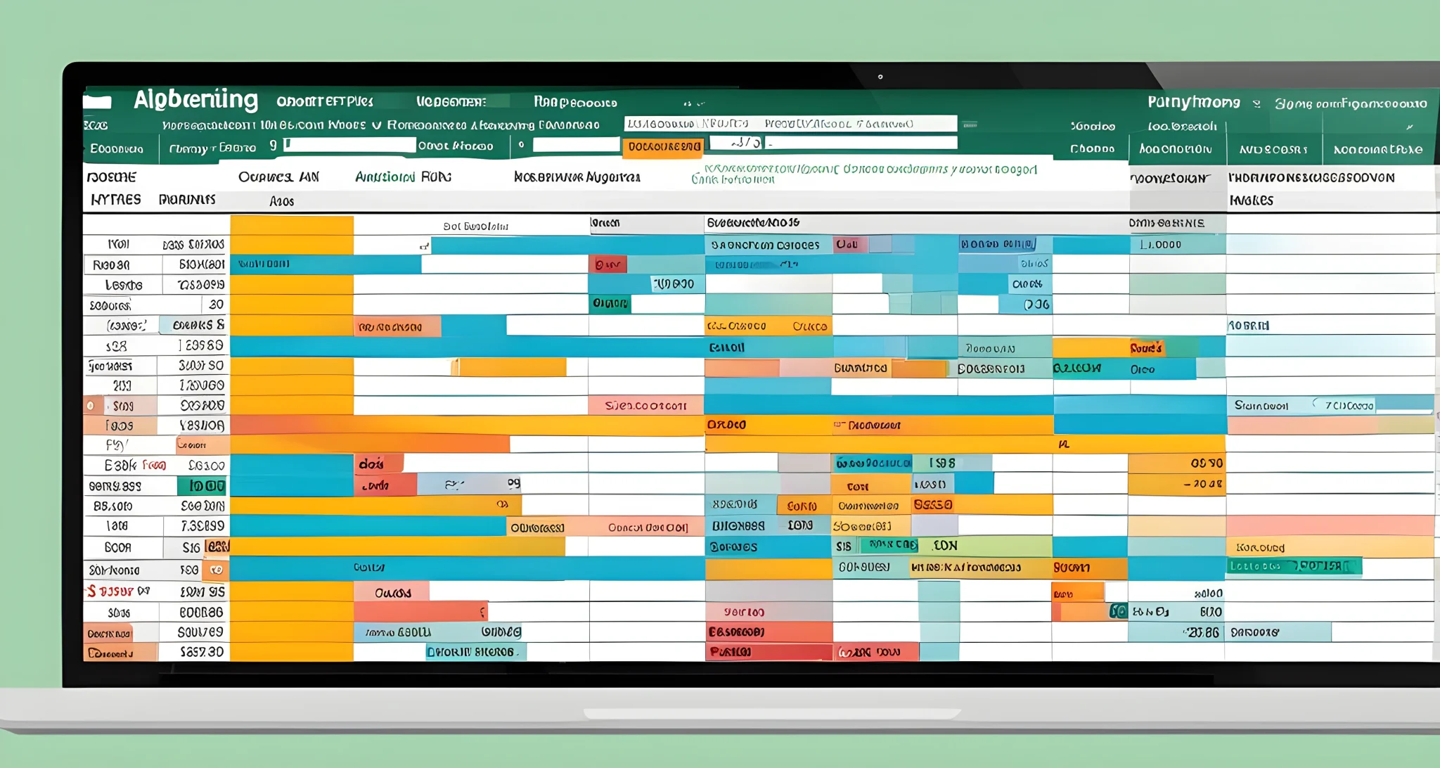 The image shows a computer screen displaying various flight booking websites and a spreadsheet with itemized flight expenses.