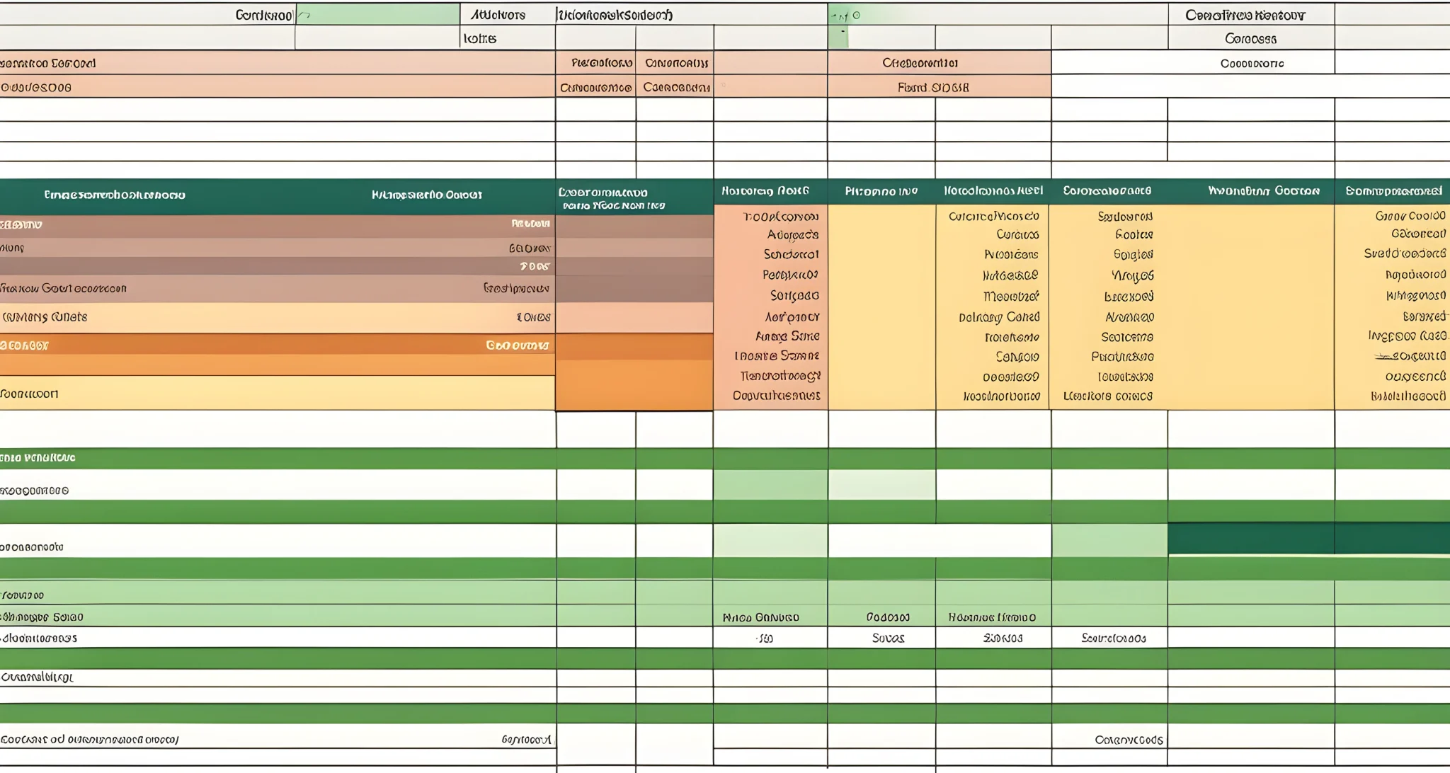 The image shows a spreadsheet with columns for various expense items such as transportation, accommodation, food, and activities, along with corresponding budgets for each category.